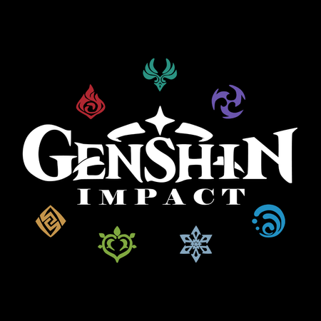 Koszulka Czarna Genshin Impact - Kokomi - WYBIERZ KOLOR