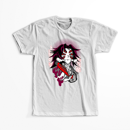 Koszulka Biała Demon Slayer / Kimetsu no Yaiba / Miecz zabójcy demonów - WYBIERZ KOLOR KOSZULKI I FASON