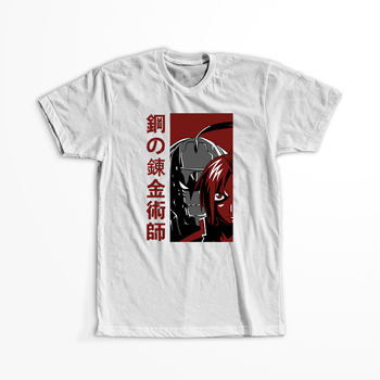 Koszulka Biała Fullmetal Alchemist - WYBIERZ KOLOR KOSZULKI I FASON