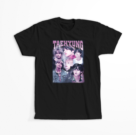 Koszulka Czarna BTS - WYBIERZ KOLOR KOSZULKI I FASON