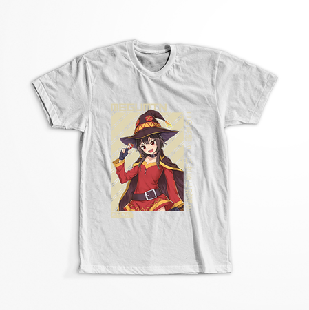 Koszulka Biała KonoSuba: God's Blessing on This Wonderful World! / Kono Subarashii Sekai ni Shukufuku wo! - WYBIERZ KOLOR KOSZULKI I FASON