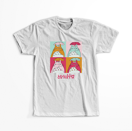 Koszulka Biała My Neighbor Totoro / Mój sąsiad Totoro - WYBIERZ KOLOR KOSZULKI I FASON