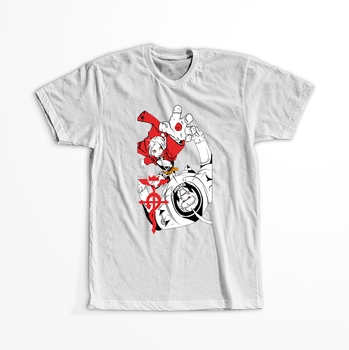 Koszulka Biała Fullmetal Alchemist - WYBIERZ KOLOR KOSZULKI I FASON