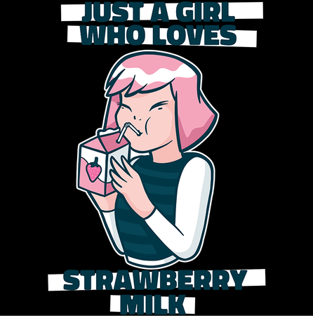 Torba z uszami z Mleko truskawkowe