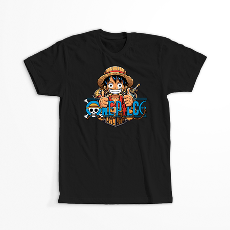 Koszulka Czarna One Piece - WYBIERZ KOLOR KOSZULKI I FASON