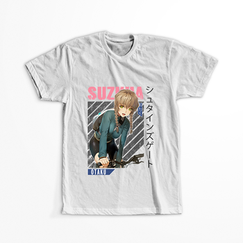 Koszulka Biała - Steins;Gate - WYBIERZ KOLOR KOSZULKI I FASON