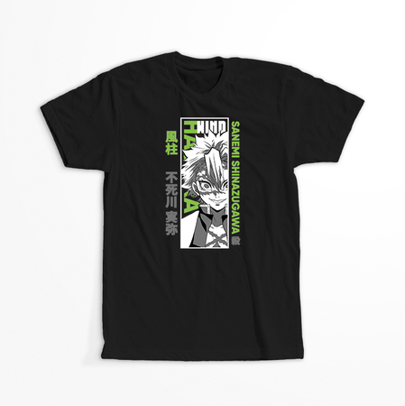 Koszulka Czarna Demon Slayer / Kimetsu no Yaiba / Miecz zabójcy demonów - WYBIERZ KOLOR KOSZULKI I FASON