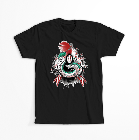 Koszulka Czarna - Spirited Away / W krainie bogów  - WYBIERZ KOLOR KOSZULKI I FASON