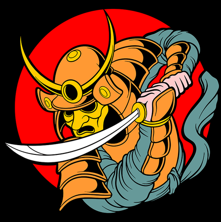 Koszulka Samuraj WYBIERZ KOLOR KOSZULKI I FASON