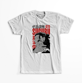 Koszulka Biała Jujutsu Kaisen - WYBIERZ KOLOR KOSZULKI I FASON