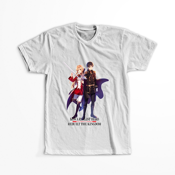 Koszulka Biała Genjitsu Shugi Yuusha no Oukoku Saikenki WYBIERZ KOLOR KOSZULKI I FASON