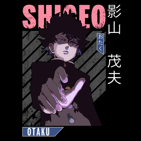 Koszulka Czarna Mob Psycho 100 WYBIERZ KOLOR KOSZULKI I FASON