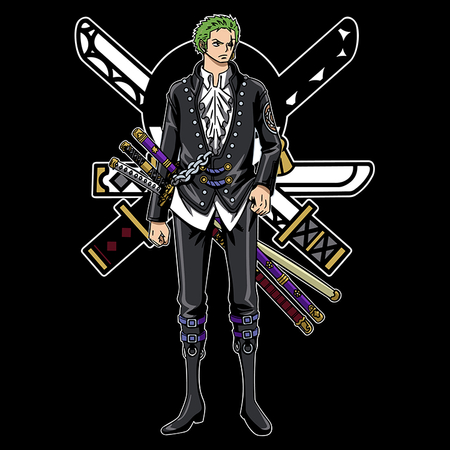 Koszulka Czarna One Piece - WYBIERZ KOLOR KOSZULKI I FASON