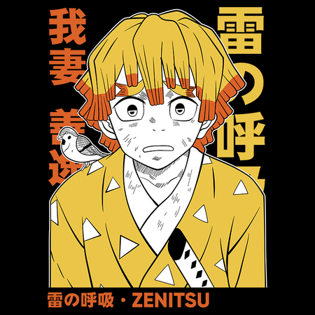 Koszulka Biała Demon Slayer / Kimetsu no Yaiba / Miecz zabójcy demonów - WYBIERZ KOLOR KOSZULKI I FASON