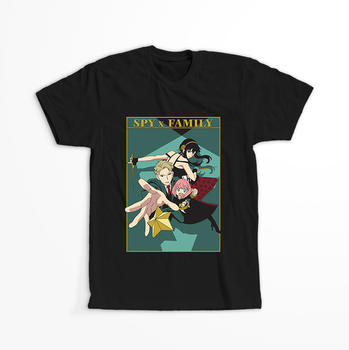 Koszulka Czarna Spy X Family - WYBIERZ KOLOR KOSZULKI I FASON