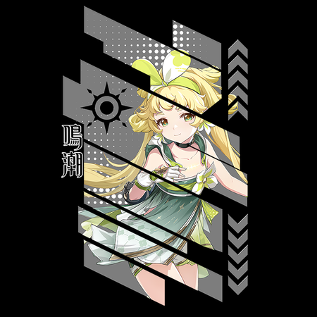 Koszulka Biała Wuthering Waves - WYBIERZ FASON I KOLOR KOSZULKI 