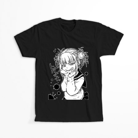 Koszulka Czarna My Hero Academia / Akademia bohaterów - WYBIERZ KOLOR KOSZULKI I FASON