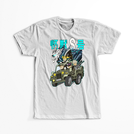 Koszulka Biała - Kaiju No.8 - WYBIERZ KOLOR KOSZULKI I FASON