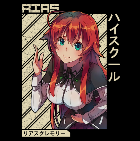 Koszulka Czarna Highschool DxD - WYBIERZ KOLOR KOSZULKI I FASON