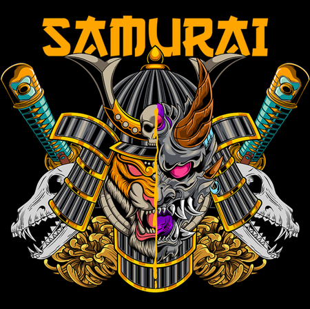Koszulka Samuraj demon WYBIERZ KOLOR KOSZULKI I FASON