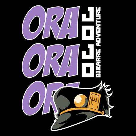 Koszulka Czarna JOJO's Bizarre Adventure - WYBIERZ KOLOR KOSZULKI I FASON