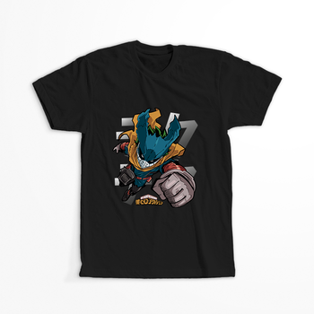 Koszulka Czarna My Hero Academia / Akademia bohaterów - WYBIERZ KOLOR KOSZULKI I FASON