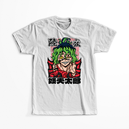 Koszulka Biała Demon Slayer / Kimetsu no Yaiba / Miecz zabójcy demonów - WYBIERZ KOLOR KOSZULKI I FASON