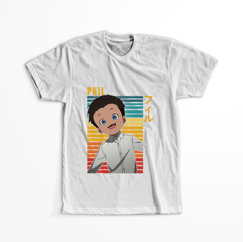 Koszulka Biała - The Promised Neverland - WYBIERZ KOLOR KOSZULKI I FASON