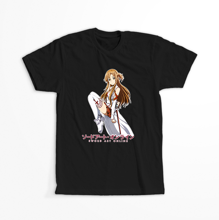 Koszulka Czarna Sword Art Online - WYBIERZ KOLOR KOSZULKI I FASON