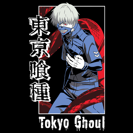 Koszulka Biała Tokyo Ghoul - WYBIERZ KOLOR KOSZULKI I FASON