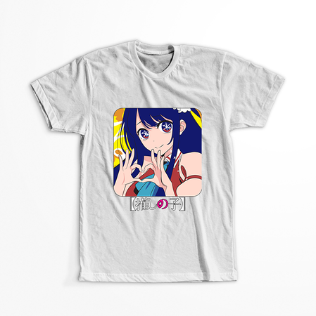 Koszulka Biała Oshi no Ko - WYBIERZ KOLOR KOSZULKI I FASON