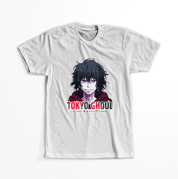Koszulka Biała Tokyo Ghoul - WYBIERZ KOLOR KOSZULKI I FASON