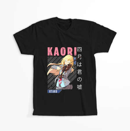 Koszulka Czarna Your Lie in April WYBIERZ KOLOR KOSZULKI I FASON