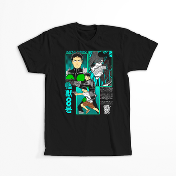 Koszulka Czarna - Kaiju No.8 - WYBIERZ KOLOR KOSZULKI I FASON