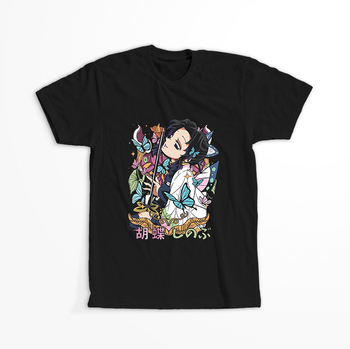 Koszulka Czarna Demon Slayer / Kimetsu no Yaiba / Miecz zabójcy demonów - WYBIERZ KOLOR KOSZULKI I FASON