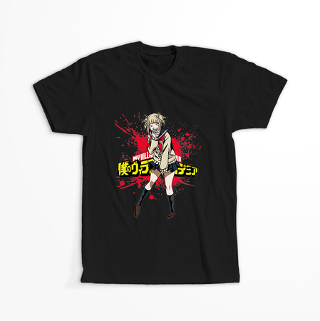 Koszulka Czarna My Hero Academia / Akademia bohaterów - WYBIERZ KOLOR KOSZULKI I FASON