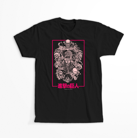 Koszulka Czarna Attack on titan WYBIERZ KOLOR KOSZULKI I FASON