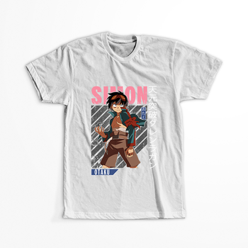 Koszulka Biała Tengen Toppa Gurren Lagann - WYBIERZ KOLOR KOSZULKI I FASON