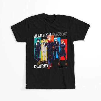 Koszulka Czarna Jujutsu Kaisen - WYBIERZ KOLOR KOSZULKI I FASON