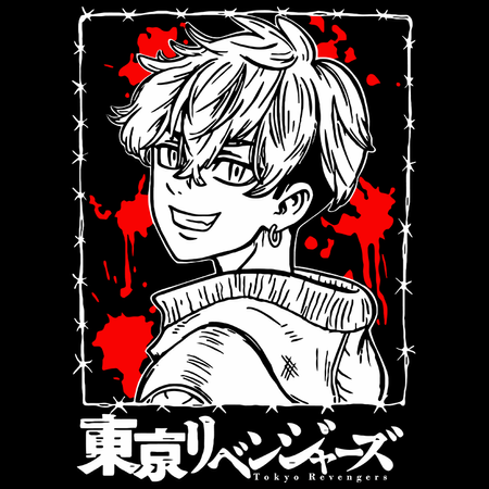 Koszulka Biała Tokyo Revengers WYBIERZ KOLOR KOSZULKI I FASON