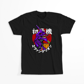 Koszulka Czarna Neon Genesis Evangelion - WYBIERZ KOLOR KOSZULKI I FASON