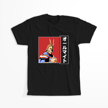 Koszulka Czarna My Hero Academia / Akademia bohaterów - WYBIERZ KOLOR KOSZULKI I FASON