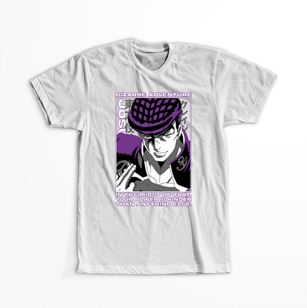 Koszulka Biała JOJO's Bizarre Adventure - WYBIERZ KOLOR KOSZULKI I FASON