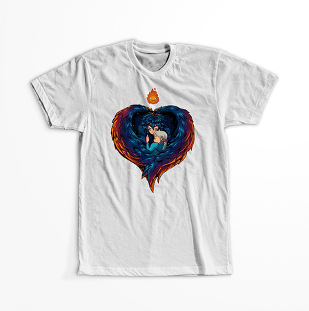 Koszulka Biała - Howl's Moving Castle - WYBIERZ KOLOR KOSZULKI I FASON