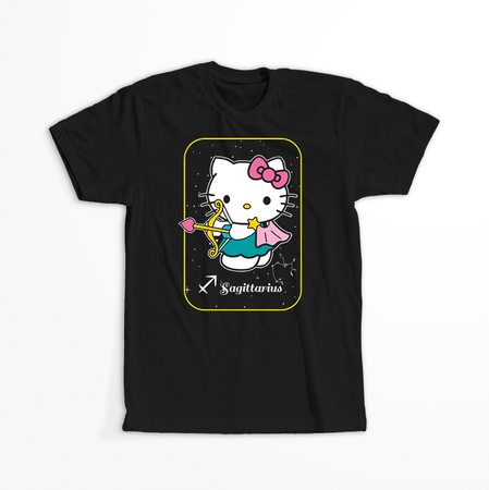 Koszulka Czarna - Hello Kitty - WYBIERZ KOLOR KOSZULKI I FASON
