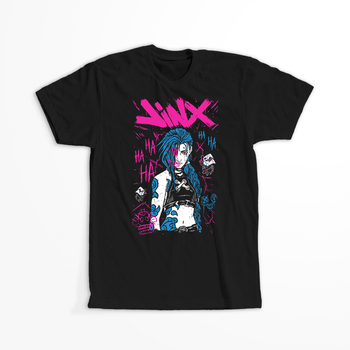 Koszulka Czarna - League of Legends & Arcane - WYBIERZ KOLOR KOSZULKI I FASON