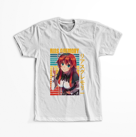 Koszulka Biała Highschool DxD - WYBIERZ KOLOR KOSZULKI I FASON