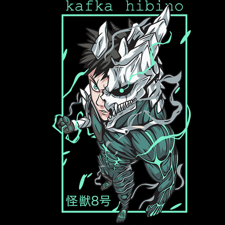 Koszulka Biała - Kaiju No.8 - WYBIERZ KOLOR KOSZULKI I FASON