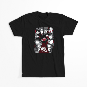 Koszulka Czarna Naruto / Boruto - WYBIERZ KOLOR KOSZULKI I FASON