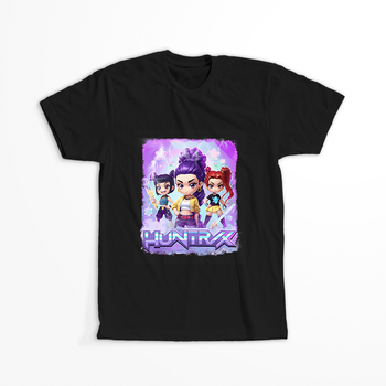 Koszulka Czarna KPop Demon Hunters WYBIERZ KOLOR KOSZULKI I FASON